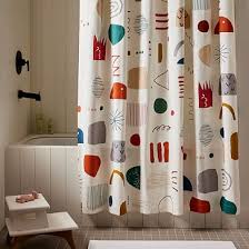 Organic Modern Mix Shower Curtain