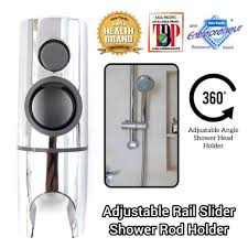 Adjustable Rail Slider Shower Rod