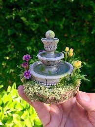 Fairy Garden Fountain Miniature Fairy