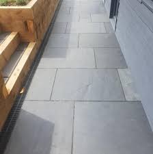 Grey Slate Riven External Pavers