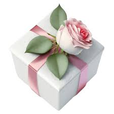 White With Rose Gift Icon Gift