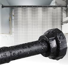 Shower Curtain Rod Matte Black Tension
