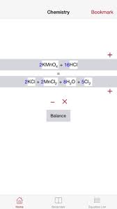 Balance Chemical Equation On The App