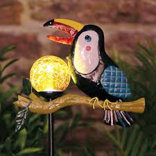 Bright Garden Toucan Macaw Stake Solar
