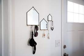 Modern Mirror House Wall Organizer