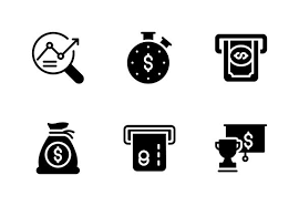 Banking And Finance Icons By Creative