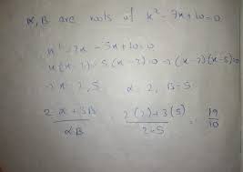 If Alpha And Beta Are Zeroes Of X 2