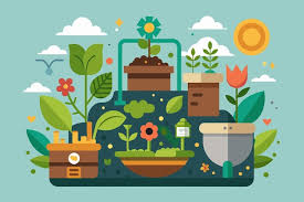 Minimalist Community Garden Icon Design