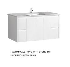 Au03wh Wall Hung Vanity 1500mm