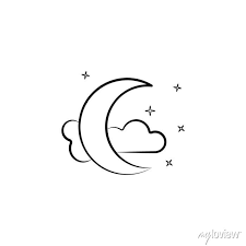 Crescent Moon Icon Element Of Dia De