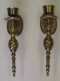 Buy Twisted Brass Wall Mount Candle