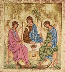 Holy Trinity Icon Tapestry Wall Hanging