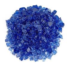 Cobalt Blue Fire Glass 10 Lbs