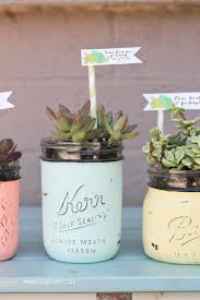 Diy Mason Jar Succulent Pots With Free