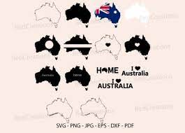 Australia Map Svg Bundle Monogram