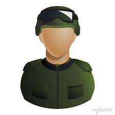 Army Soldier In A Helmet With Goggles