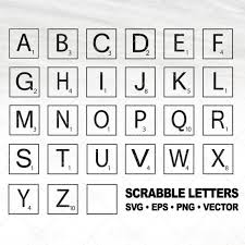 Scrabble Letter Tiles Svg Scrabble Svg