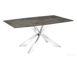 Icon Dining Table With Stainless Base