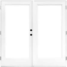 Mp Doors 72 In X 80 In Fiberglass Smooth White Left Hand Outswing Hinged Patio Door