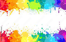 Colorful Paint Splatter Background