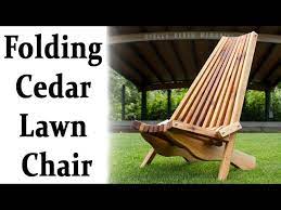 How To Make A Folding Cedar Lawn Chair