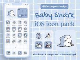 100 Baby Shark Ios Icons Pack Iphone