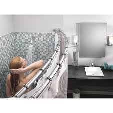 Double Curved Shower Rod