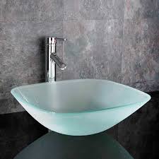Frosted Glass 420mm Square Wash Basin