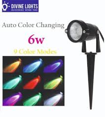 Led Rgb Garden Spike Light For Outdoor