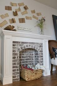 Diy Fake Brick Fireplace