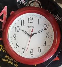 Quartz Red Smart Wall Clock At Rs 180