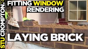 Fitting A Window Laying Brick And