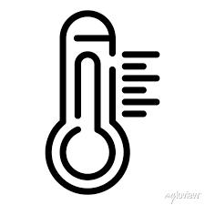 Outdoor Thermometer Icon Outline
