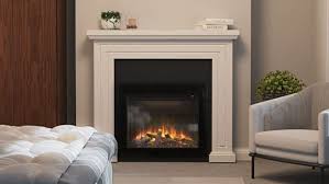 Ambe Square Electric Fireplace Gold