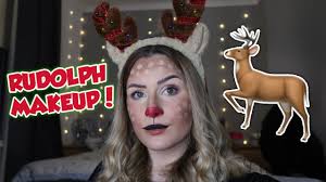 christmas rudolph makeup tutorial