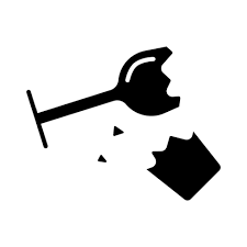 Broken Glass Icon Vector Art Icons
