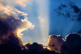 sky clouds nature solar light beam