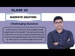 Word Problem On Quadratic Equation