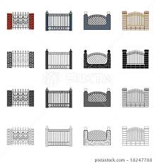 Vector Design Of Gate And Fence Logo