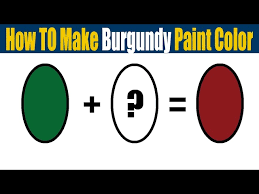 How To Make Burgundy Paint Color What