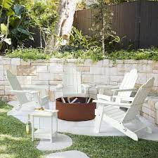 Lue Bona White Folding Adirondack Chair