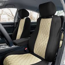 Fh Group Neoprene Custom Fit Front Seat Covers For 2018 2022 Honda Accord Lx Sport Sport Se Ex Ex L Touring Beige
