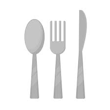 Cutlery Icon Grey Spoon Forks And Knife