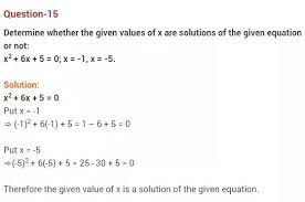 Cbse Quadratics Quadratic Equation