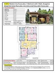 V 473 Modern Tiny House Plan 3 Bedroom