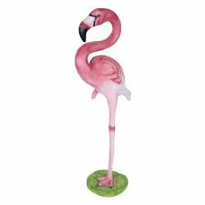Flamingo Bird Poly Resin Garden Statue