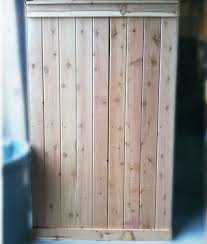 Outdoor Shower Kit Cedar Wall Panel