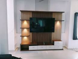 Wall Mount Modern Wooden Tv Unit At Rs