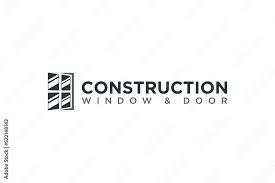 Window Glass Construction Logo Design