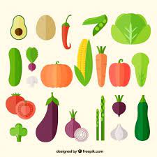 Vector Vegetables Icons Collection